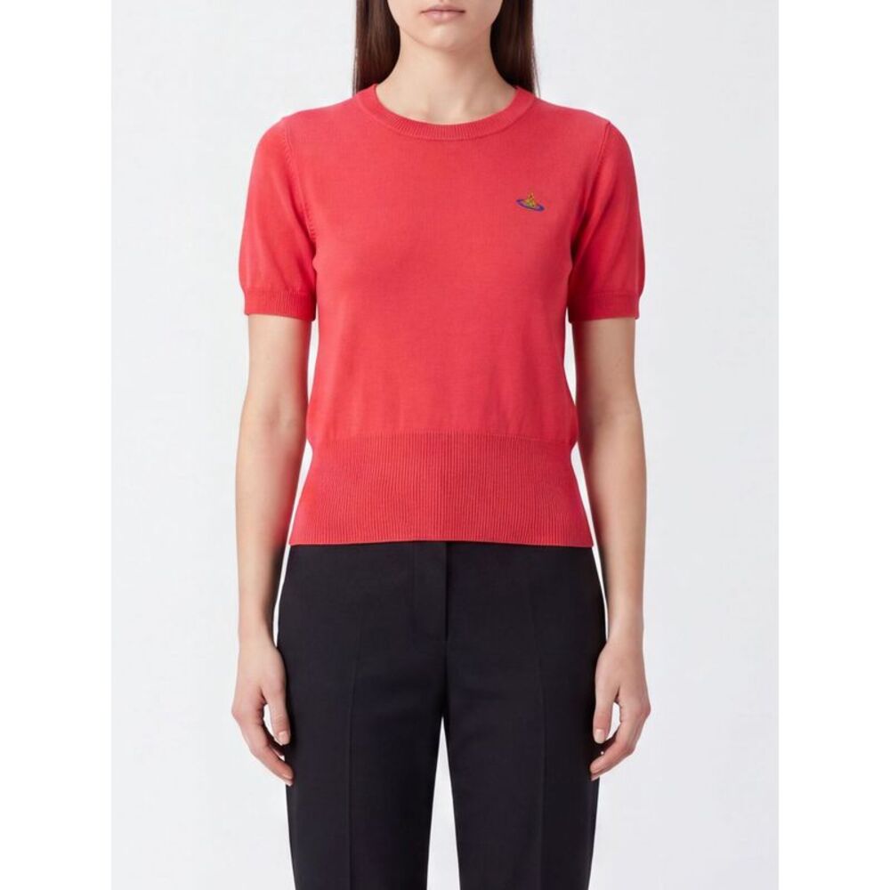 Slim Fit Cotton And Cashmere Jumper Vivienne Westwood With Orb Logo